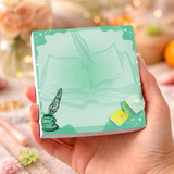 Aesthetic Green Memo Pad – 9 cm x 9 cm | 50 Pages | 80 GSM Premium Paper