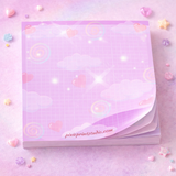 Cute Pastel Memo Pad – 9 cm x 9 cm | 50 Pages | 80 GSM Premium Paper