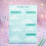 Premium A5 To-Do List Notepad – 50 Pages | 80 GSM Paper | Daily Planner & Productivity Pad