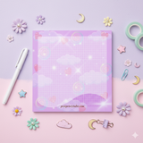 Cute Pastel Memo Pad – 9 cm x 9 cm | 50 Pages | 80 GSM Premium Paper
