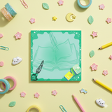 Aesthetic Green Memo Pad – 9 cm x 9 cm | 50 Pages | 80 GSM Premium Paper