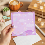 Cute Pastel Memo Pad – 9 cm x 9 cm | 50 Pages | 80 GSM Premium Paper