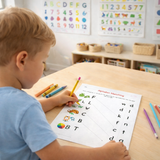 Capital & Small Alphabet Matching Worksheets – Printable Preschool Activity (15 Pages)