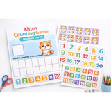 Kitten Counting Game Printable Worksheet – Numbers 1 to 20