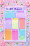 Weekly Planner Notepad – A4 | 50 Pages | 80 GSM Premium Paper